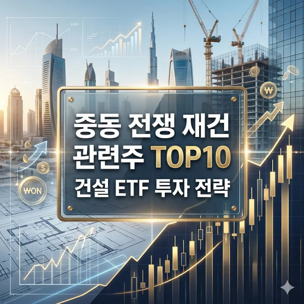 중동 휴전 수혜주 건설 ETF 추천 TOP 2