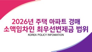 2026년 주택 소액임차인 최우선변제금 시기별 정리표_복사본-001