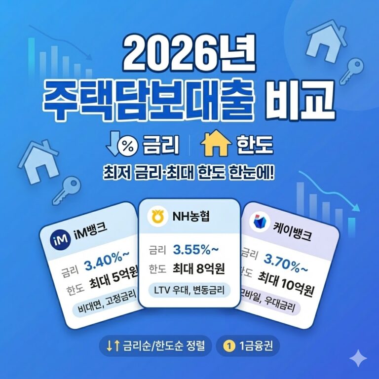 2026년 주택담보대출정보