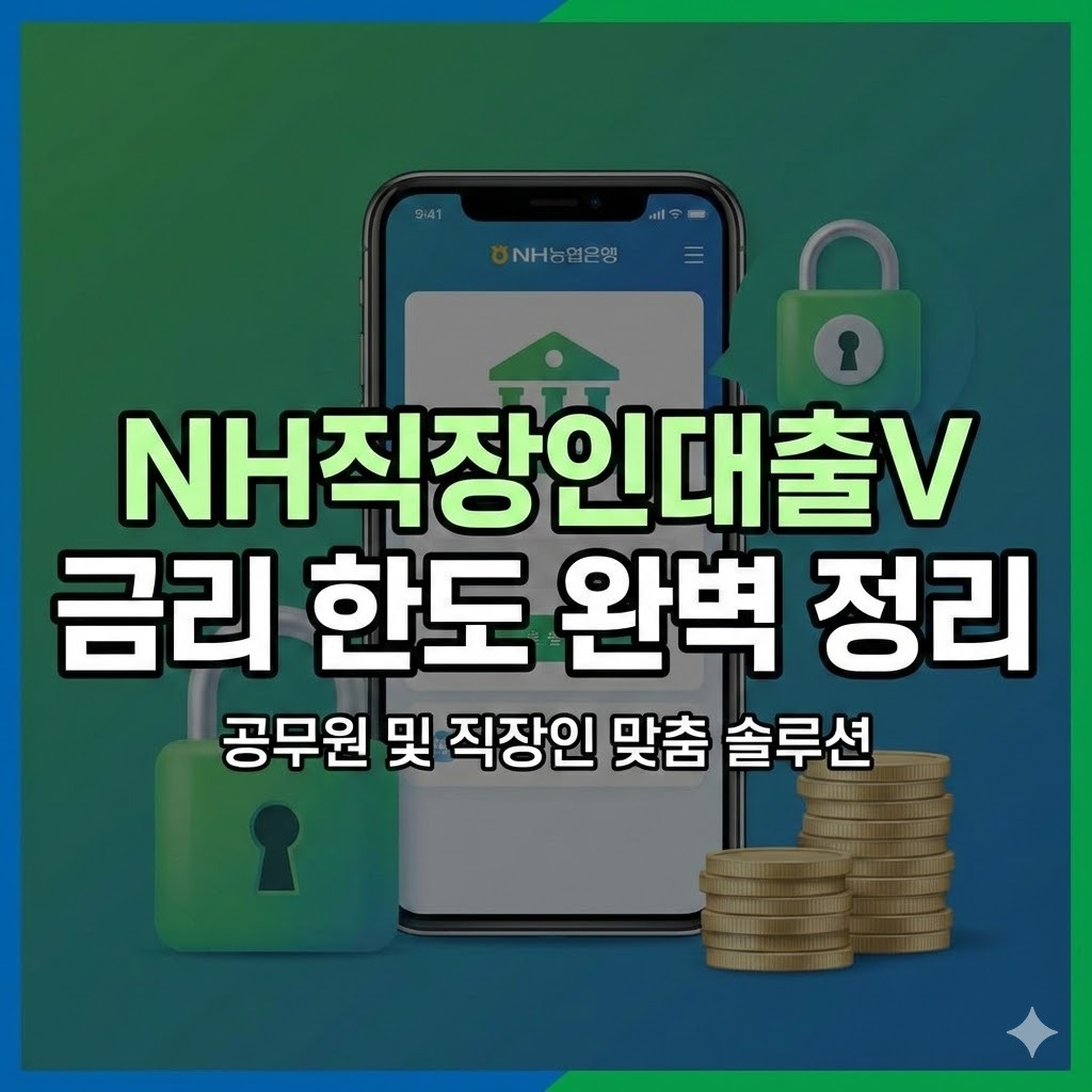 NH농협은행 NH직장인대출V 공무원 및 직장인 신청 방법과 금리 한도 완벽 정리