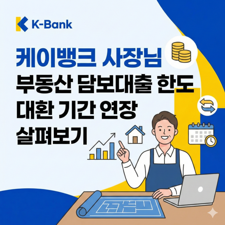 케이뱅크 사장님 부동산 담보대출