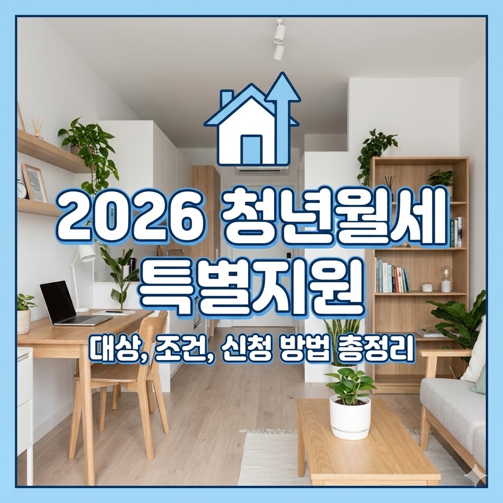 2026 청년월세 한시 특별지원 대상 및 조건 총정리
