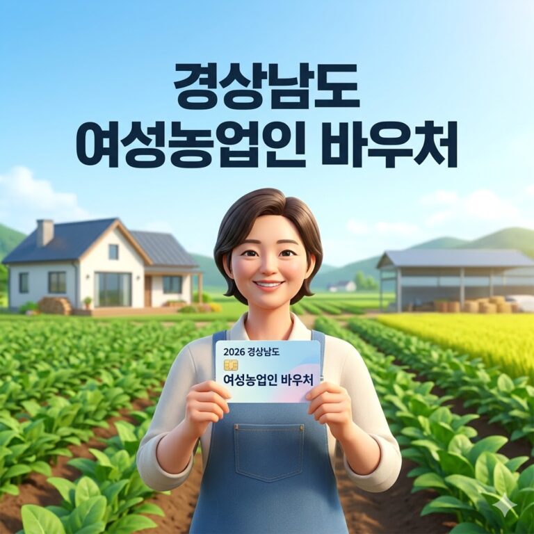 2026 경상남도 여성농업인 바우처 신청하는법