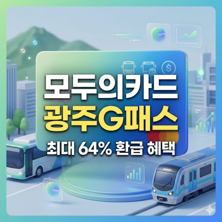 모두의카드 광주G패스 완벽 정리