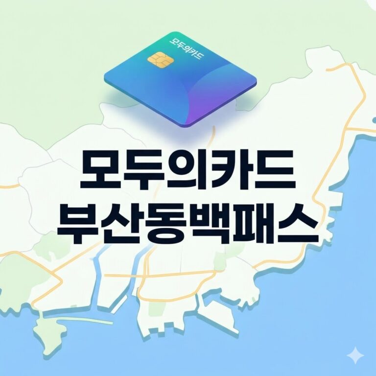 모두의카드 부산동백패스 신청방법 및 혜택 총정리