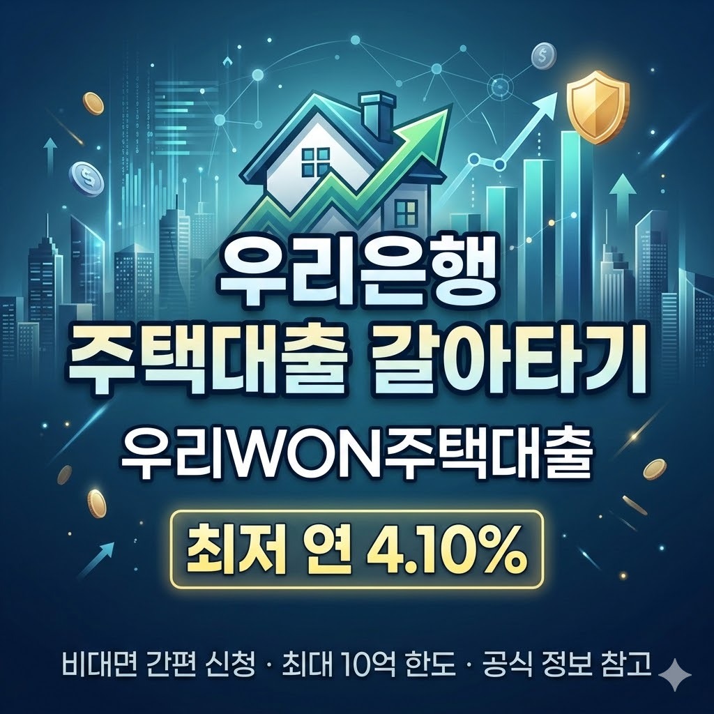 우리은행 우리WON주택대출 갈아타기 금리 조건