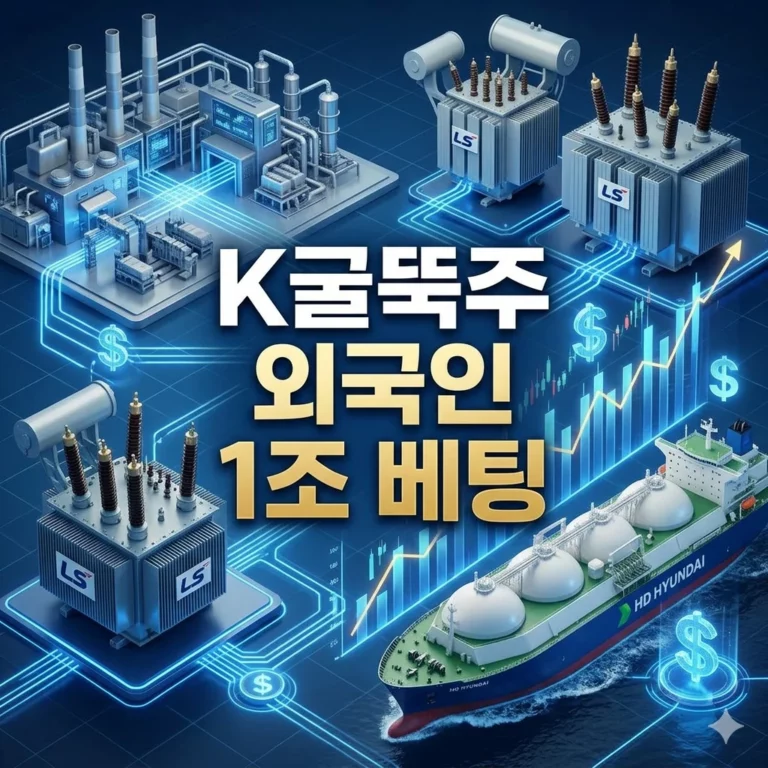 외국인 1조 베팅 K굴뚝주 종목 순위 및 주식 담보 대출 활용한 제조 인프라 투자 전략 분석 (2026.04.27)