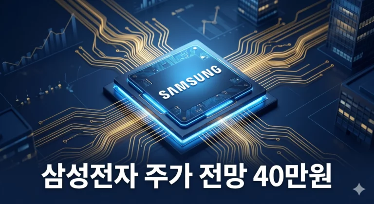 삼성전자 주가 전망 40만원 시대 개막? 미래에셋 목표주가 상향 분석 및 HBM 파운드리 투자 전략