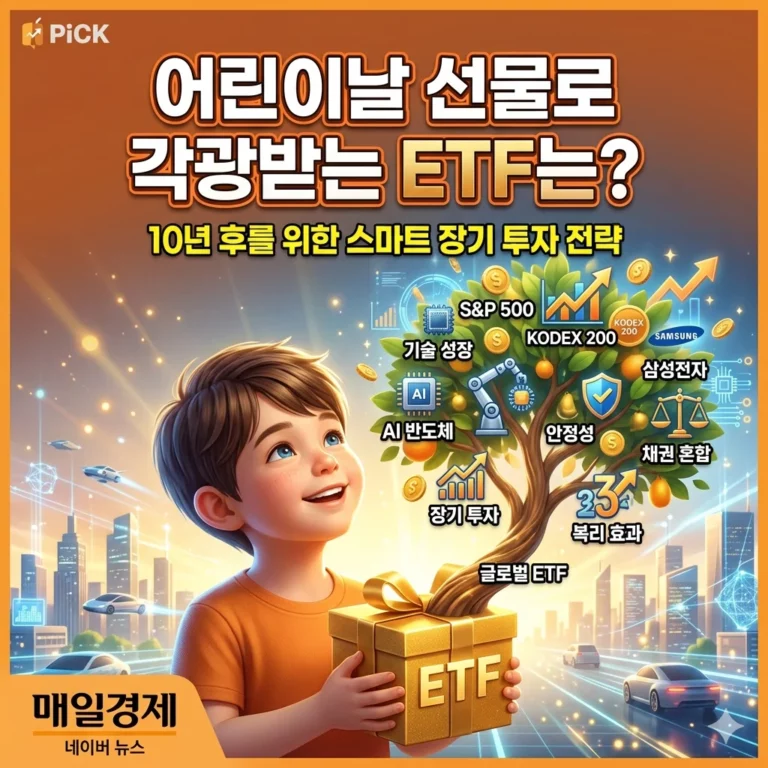 10년 후 자산 퀀텀점프! 어린이날 선물 추천 ETF 베스트 상품 및 투자 전략 총정리
