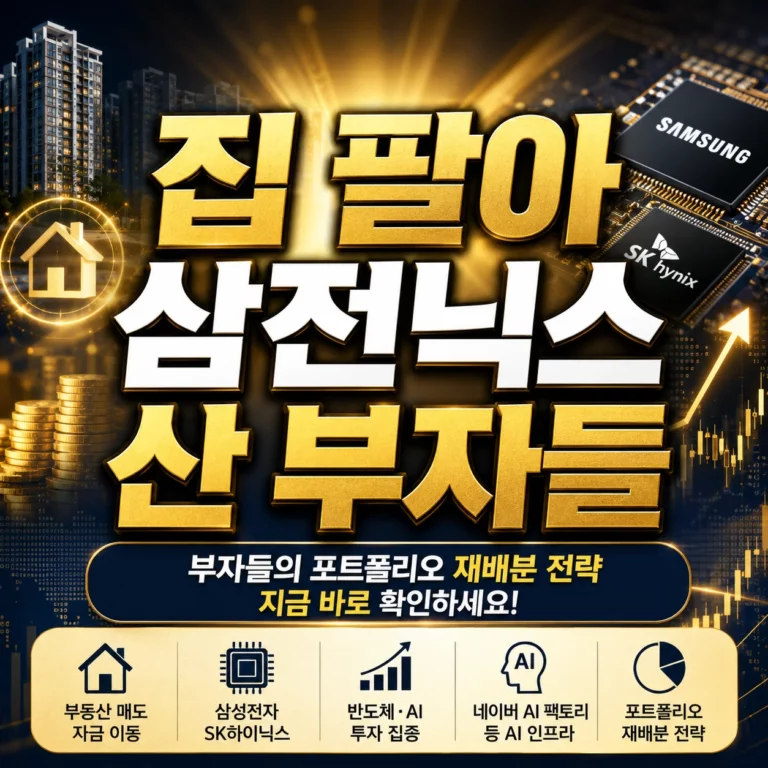 집 팔아 삼전닉스 산 부자들, 부동산에서 AI 주식으로 돈이 이동하는 이유