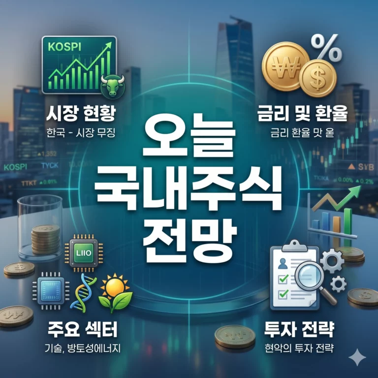 미국증시 하락에 오늘 국내주식 전망은? 삼성전자·SK하이닉스 실시간 주가 체크(2026.06.11 주식시장 전망)