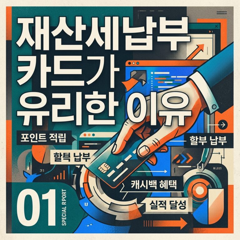 재산세 납부 카드가 유리한 이유