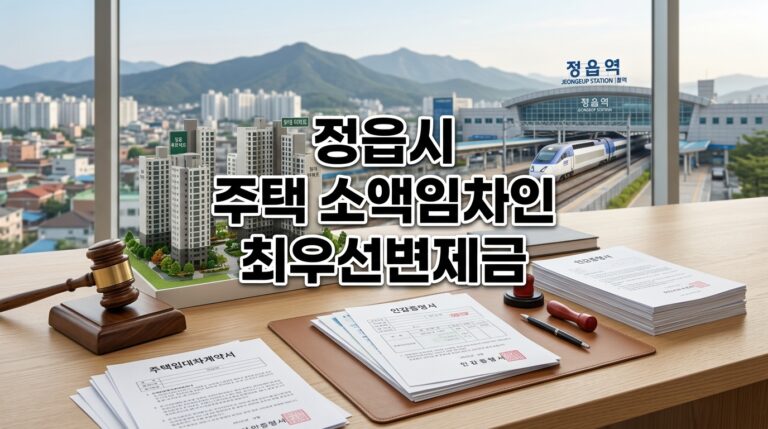 정읍시 주택 소액임차인 최우선변제금 한도와 정읍지원 경매 배당·방공제 대출 분석