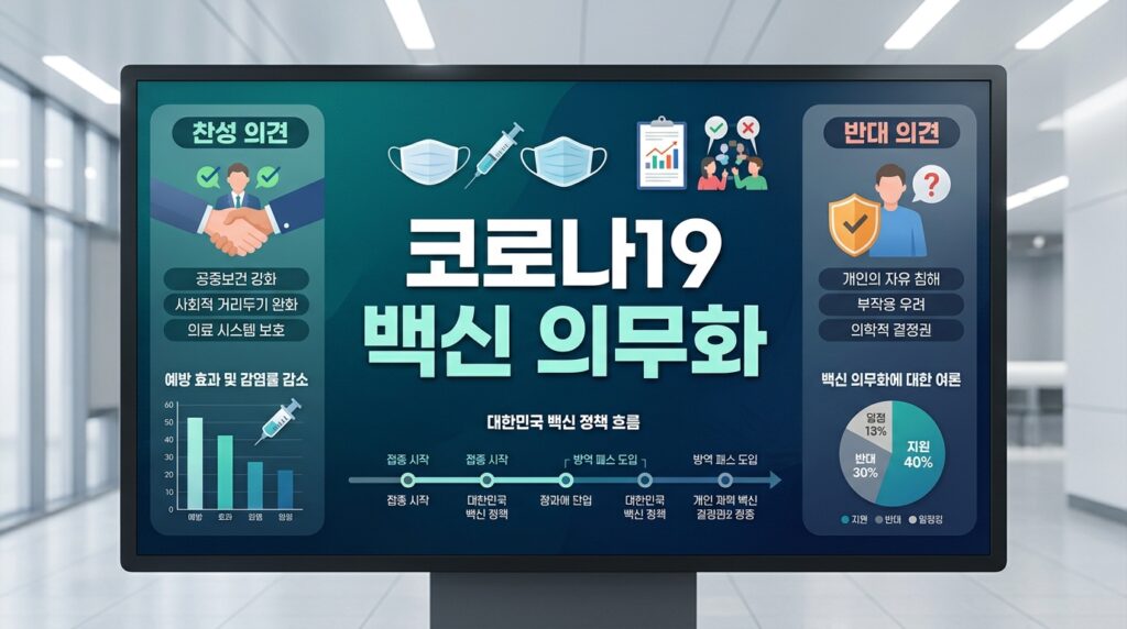 코로나19 백신 주사 의무화 논란 정리: 미접종 과태료와 유료 접종·부작용 보상 총정리