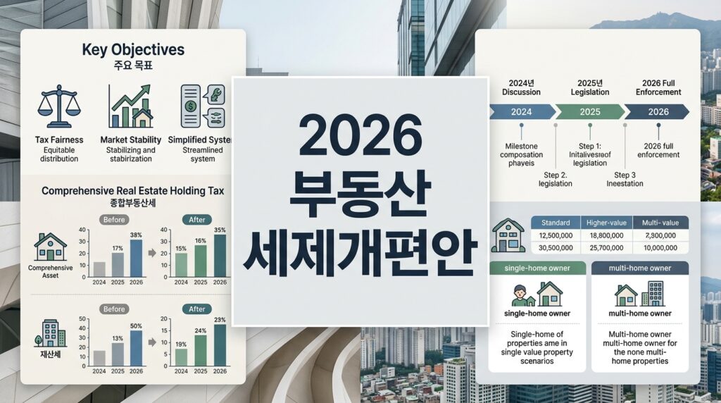 2026년 부동산 세제개편안 총정리 - 양도세·종부세 무엇이 바뀌나 (정부 확정안 기준)