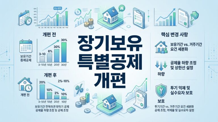 장기보유특별공제 개편 총정리! '장기거주 소득공제'로 바뀐다