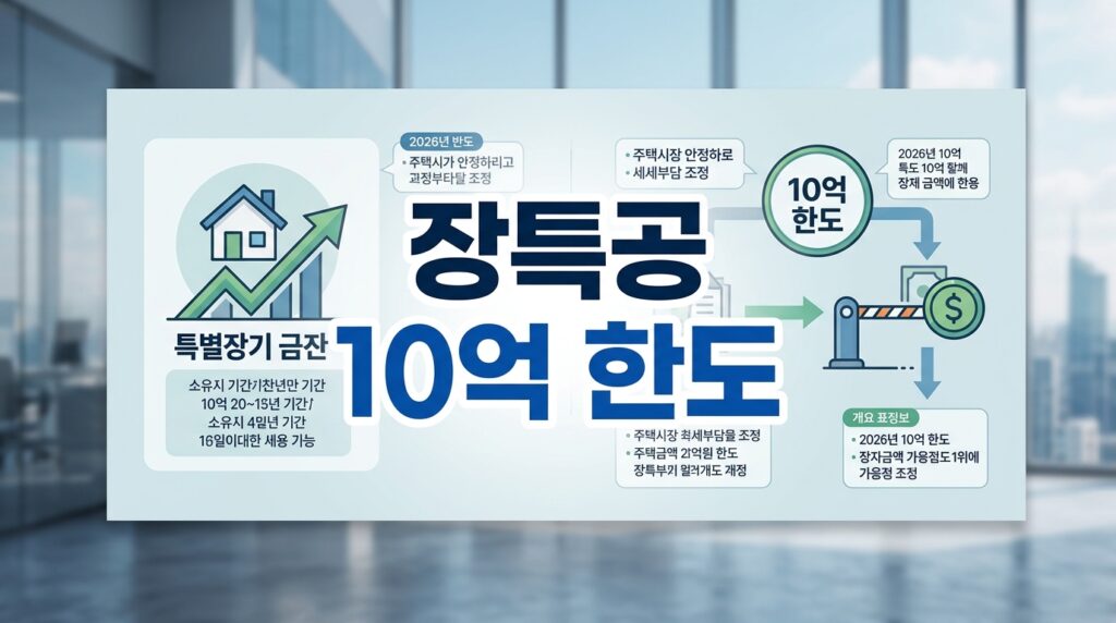 양도세 장특공 10억 한도 신설! 누가 영향 받나 (공동명의·분할양도 포함)