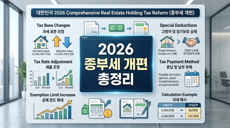 2026 종부세 개편 총정리! 과세대상·기본공제·세율·공정시장가액비율