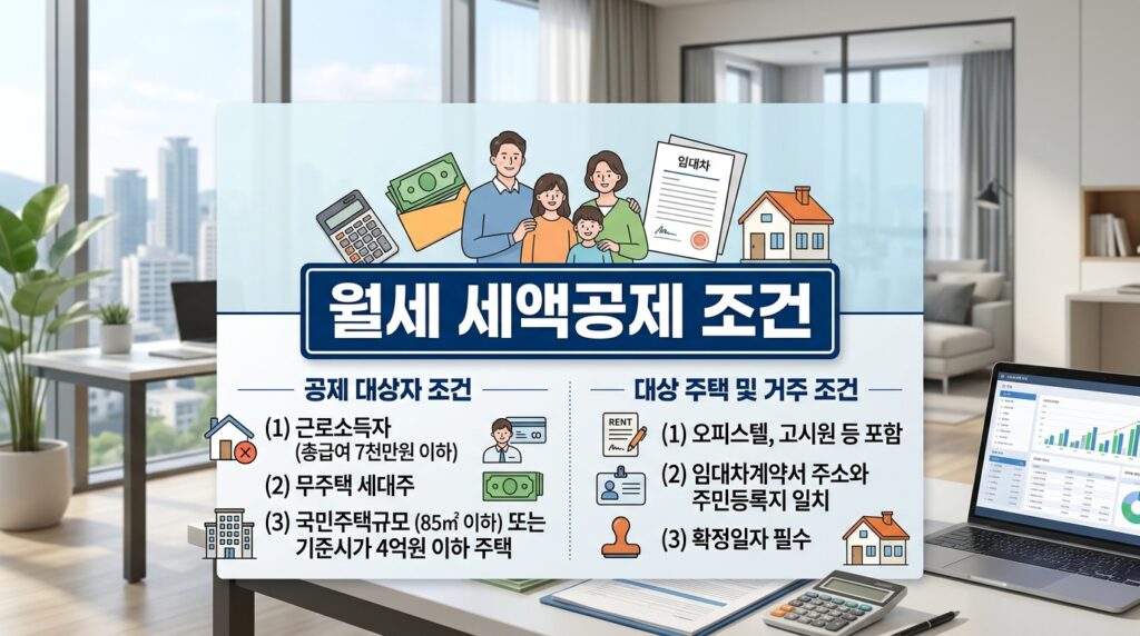 월세 세액공제 조건 총정리: 집주인 동의 없이 최대 170만 원 환급받는 서류와 전세대출 공제법