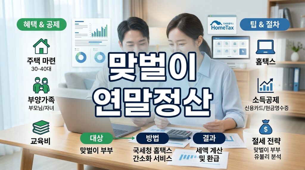 맞벌이 연말정산 부양가족 몰아주기 공식: 누구에게 넣어야 환급액이 커질까? (자녀·부모님 완벽 정리)