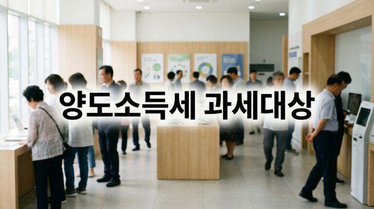 양도소득세 과세대상: 이것도 세금 내나? 분양권·부담부증여까지 정리