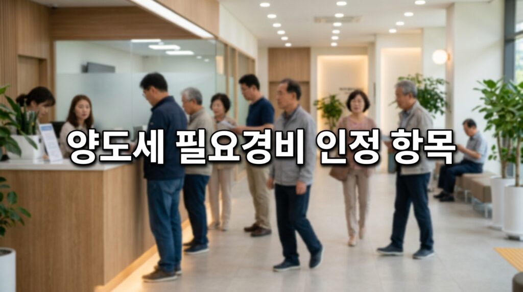 양도세 필요경비 인정 항목: 샷시·확장은 되고 도배·장판은 안 된다?