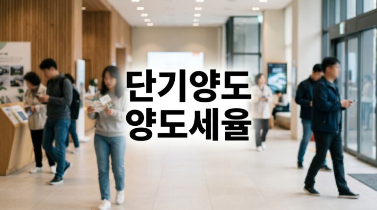 단기양도 양도세율: 1년 안에 팔면 70%, 잔금일 하루 차이 피하는 법