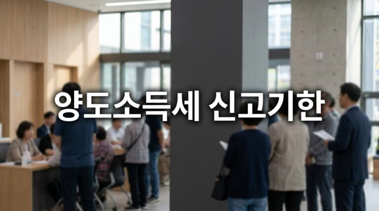 양도소득세 신고기한: 잔금 달 말일부터 2개월, 홈택스 셀프 신고법