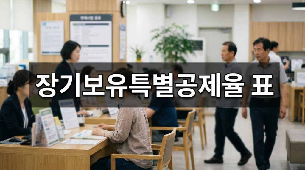장기보유특별공제율 표: 최대 30% vs 80%, 거주 2년이 가른다
