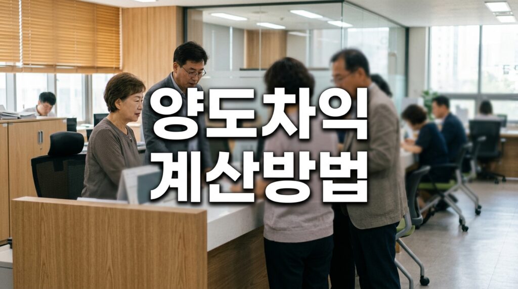 양도차익 계산방법: 계약일 아닌 잔금일 기준, 공식 한 줄로 끝