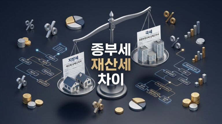 종부세 재산세 이중과세일까? 차이점과 중복 부과 세액 공제 원리 쉽게 풀기
