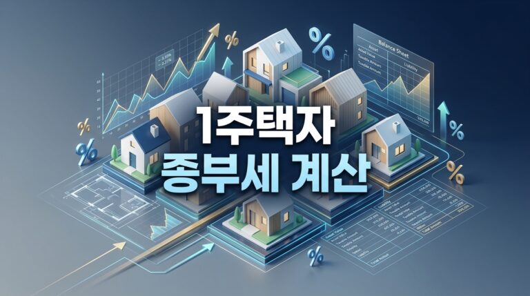 1주택자 종부세 계산법: 공시가격대별 세액표와 최대 80% 세액공제 챙기는 법