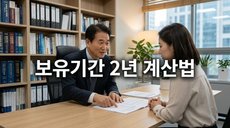 1주택 보유기간 2년 계산법: 취득일·양도일 기준과 잔금일 함정