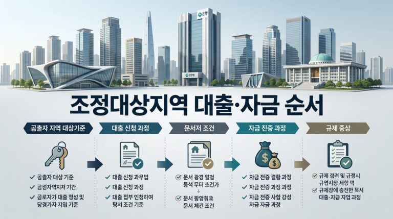조정대상지역에서 집 살 때 대출·자금 순서: LTV 40%·한도 6억/4억/2억부터 자금조달계획서까지 (2026년)