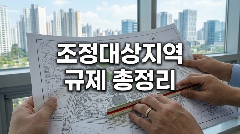 조정대상지역 규제 총정리 (2026년 최신): 살 때·팔 때·가지고 있을 때 달라지는 모든 것
