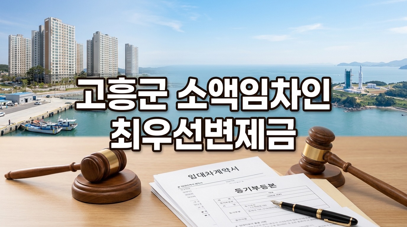 고흥군 주택 소액임차인 최우선변제금 보호 기준 총정리: 순천지원 경매 배당과 방공제 대출 완벽 대비