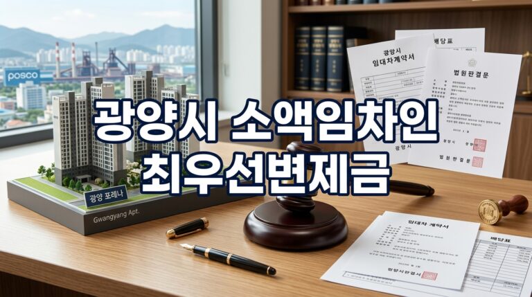 광양시 주택 소액임차인 최우선변제금 한도와 순천지원 경매 배당·방공제 대출 분석