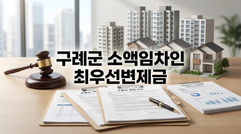 구례군 소액임차인 최우선변제금 계산법과 순천지원 법원경매 입찰·방공제 대출 핵심 정리