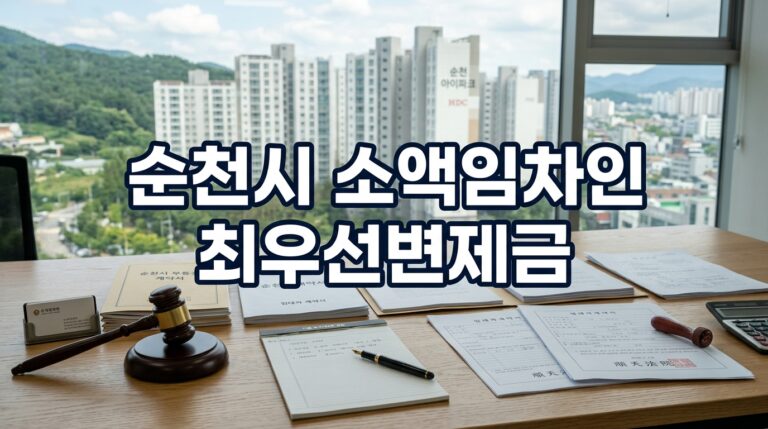 순천시 주택 소액임차인 최우선변제금 배당 요건과 순천지원 경매 입찰 및 방공제 대출 완전 정복