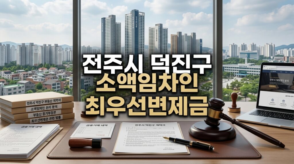 전주시 덕진구 소액임차인 최우선변제금 배당 요건과 전주지방법원 경매 입찰 및 방공제 대출 완전 정복
