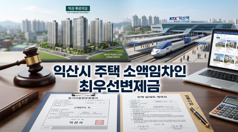 익산시 주택 소액임차인 최우선변제금 보호 기준 총정리: 군산지원 경매 배당과 방공제 대출 완벽 대비