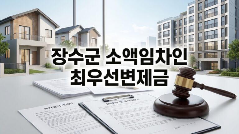 장수군 소액임차인 최우선변제금 배당 요건과 남원지원 경매 입찰 및 방공제 대출 완전 정복