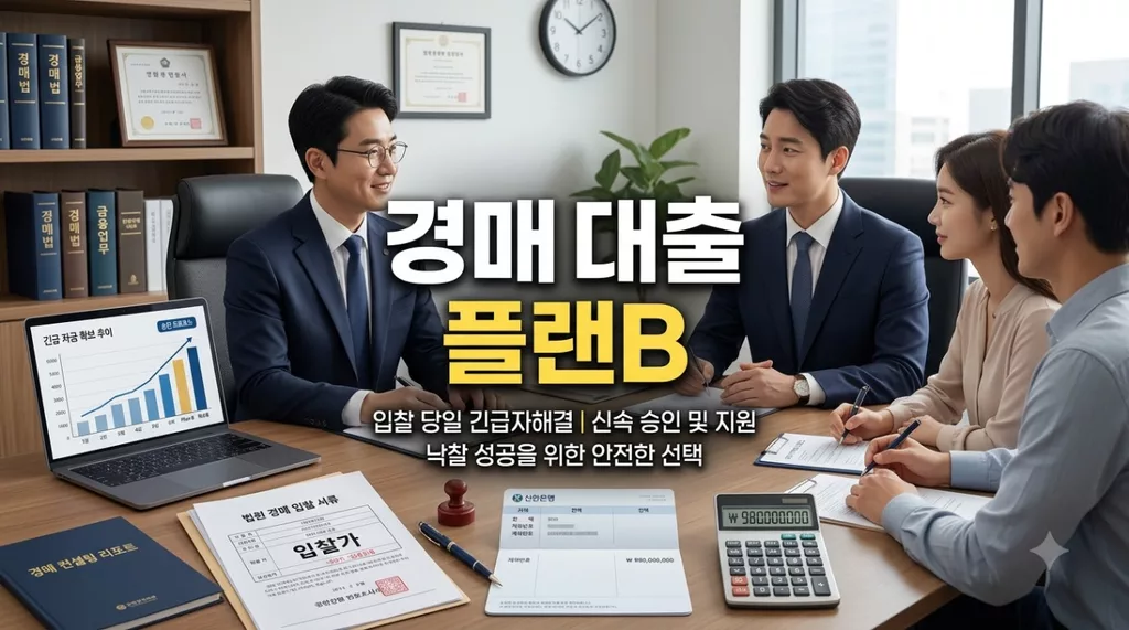 입찰당일 대출 한도 축소 대비: 예적금 담보 및 마이너스 통장 플랜B