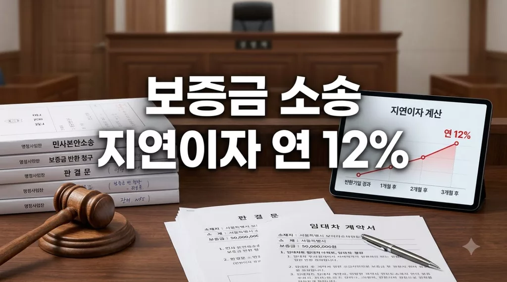보증금 반환 소송 지연이자 연 12% 청구 및 소송 비용 집주인에게 받기