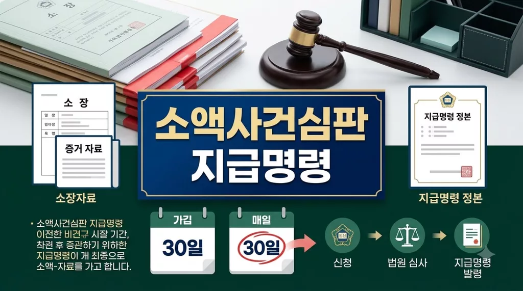 소액사건심판 및 지급명령: 1달 만에 보증금 돌려받는 간이 법적 절차