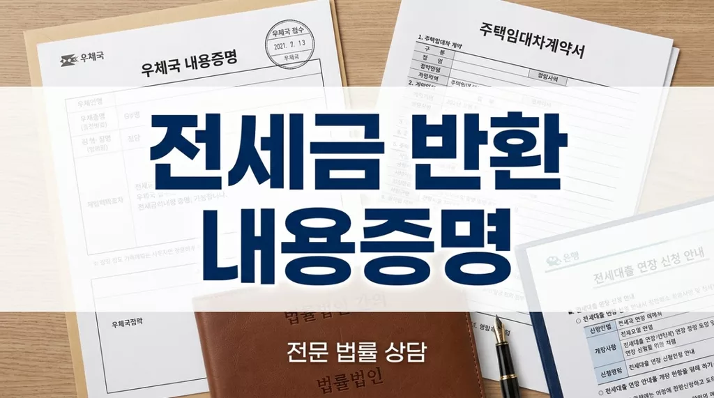 전세금 반환 촉구 내용증명 작성법: 은행 대출 연장 필수 소명 서류