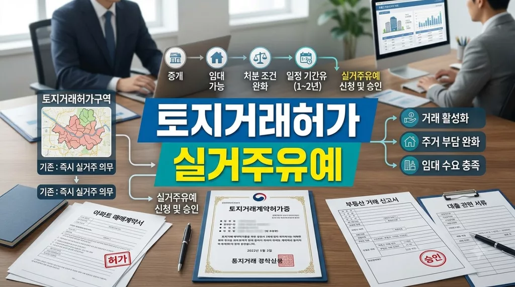 토지거래허가구역 아파트 매매 시 실거주 유예 조건과 대출 가능액