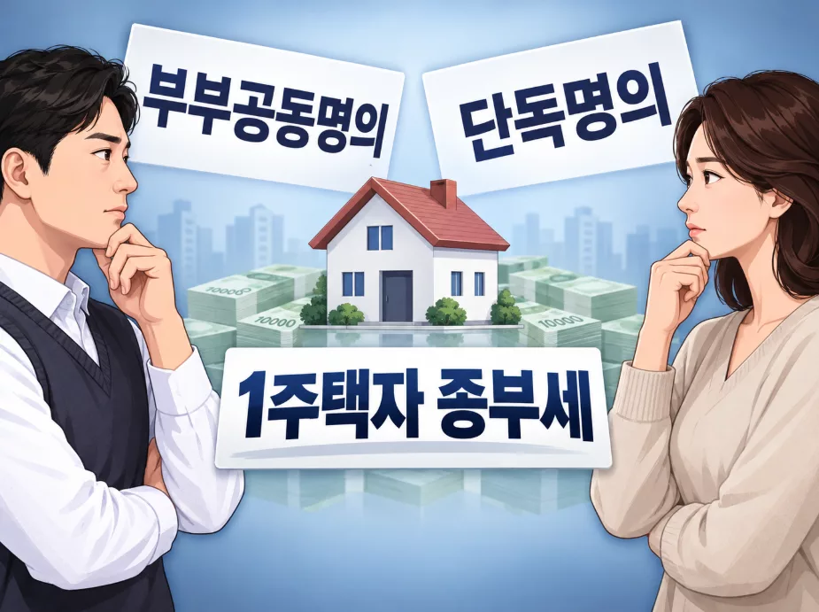 종부세 단독명의(14억) vs 부부 공동명의(18억), 9월 특례 신청 전 내 세금 유불리 비교