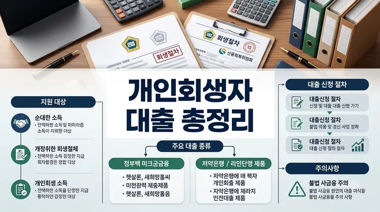 개인회생자 대출 가능한 곳: 연 3~4% 정부지원 소액대출부터 긴급자금 10대 총정리 가이드