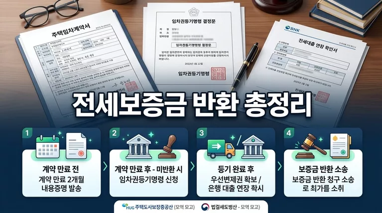 전세보증금 미반환 대처법: 임차권등기명령부터 전세대출 상환유예·소송까지 10대 완벽 가이드